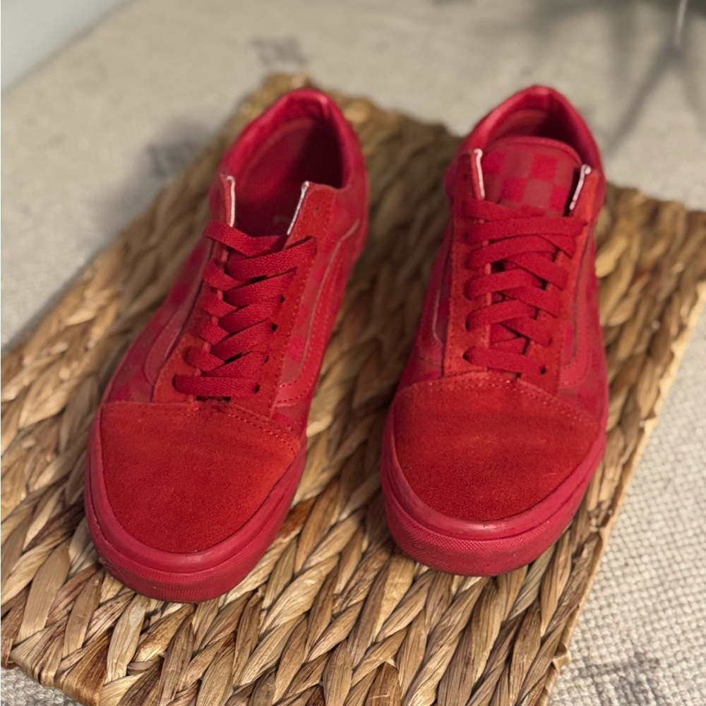 Red Suede Sneakers